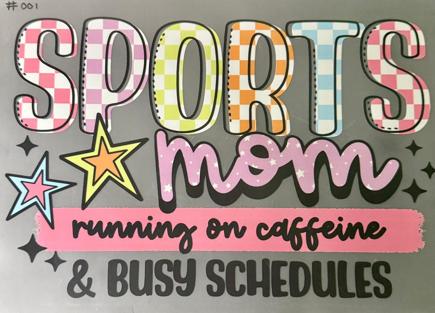 Sports Mom Print #001 - Running on Caffeine & Busy Schedules