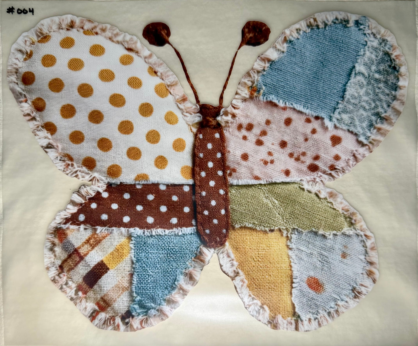 Patchwork Butterfly Print #004