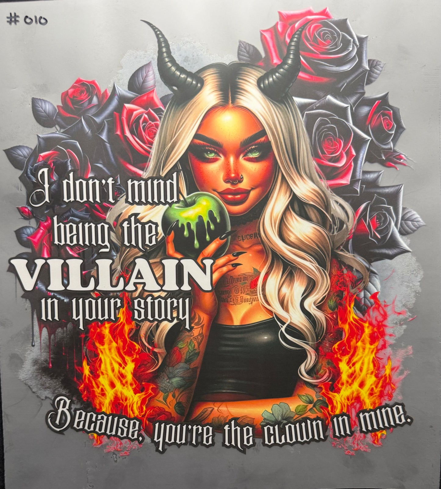 I Don't Mind Being the Villain in Your Story Print #010