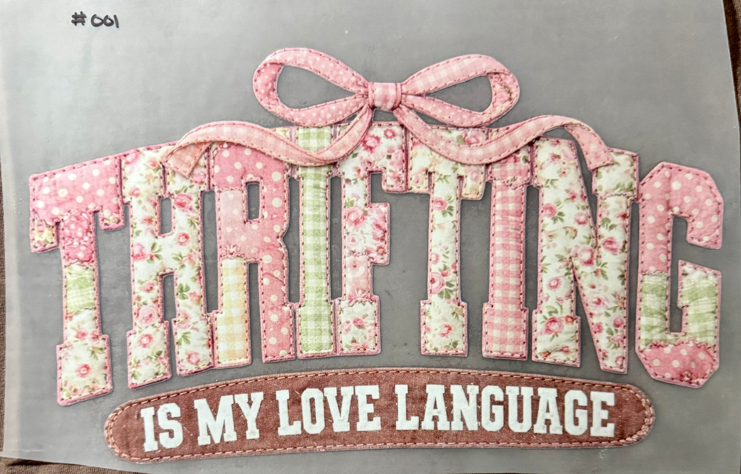 Thrifting Is My Love Language Print #001