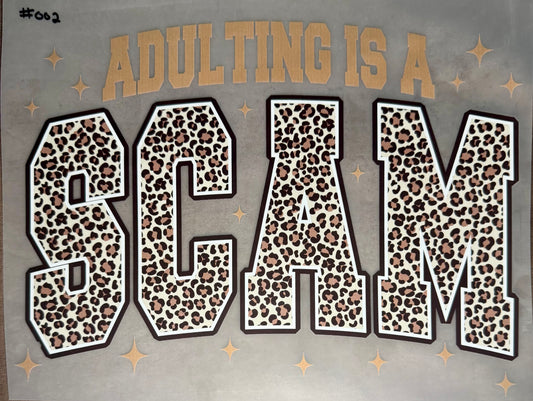 Adulting Is a Scam Print #002