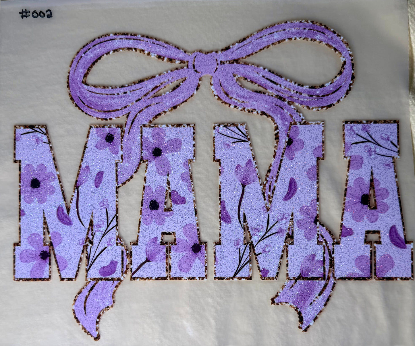 Mama Floral Bow Print #002
