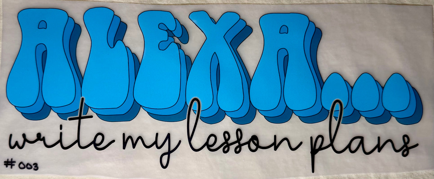 Alexa Write My Lesson Plans Print #003