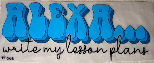 Alexa Write My Lesson Plans Print #003